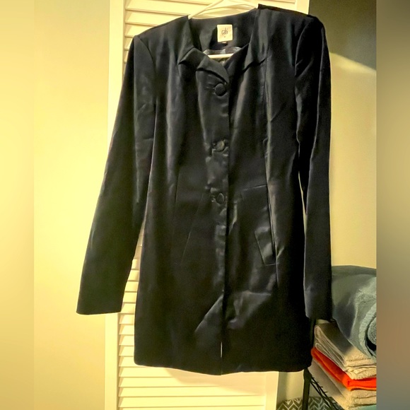 The entrance coat ~ CAbi Midnight navy blue, velvet jacket - Picture 3 of 3